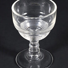 Set of Twelve Vintage Pressed Glass Cordials
