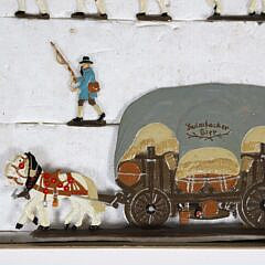 Vintage Boxed Set of Military Lead Figures, Horse and Carriage