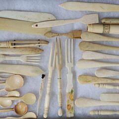 Thirty Whaler Made Whalebone Artifacts, 19th Century