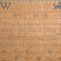 Ann Elizabeth Williams Needlework Sampler February 3,  1852