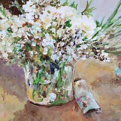 Peter Guarino Oil on Canvas “Floral Still Life”