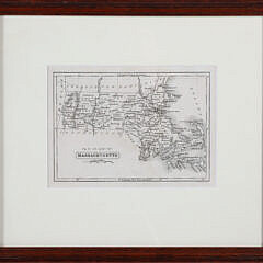 G.W. Boyton Miniature Boston Massachusetts Map, circa 1841