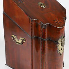 Inlaid Mahogany Knife Box, 18th Century