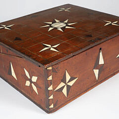 Mariner’s Tropical Woods Inlaid Box, circa 1870