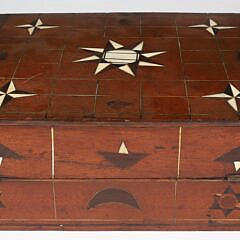 Mariner’s Tropical Woods Inlaid Box, circa 1870