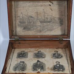 Mariner’s Tropical Woods Inlaid Box, circa 1870