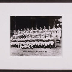 Brooklyn Dodgers Baseball Team Photograph, circa 1955