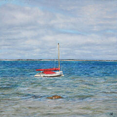 Lenka Rubenstein Oil on Linen "Nantucket Red at Rest"