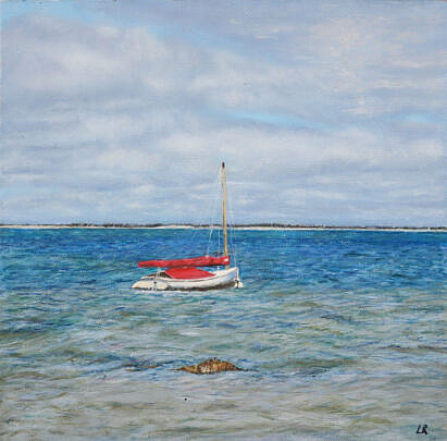 Lenka Rubenstein Oil on Linen "Nantucket Red at Rest"