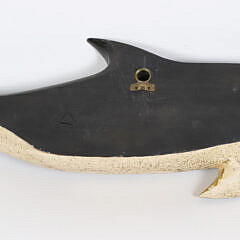 Clark Voorhees Jr. Carved and Painted Porpoise