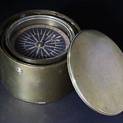 Dolland London Miniature Brass Gimballed Compass 19th Century