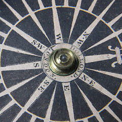 Dolland London Miniature Brass Gimbal Compass, 19th Century