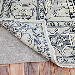 Coin Grey Hand Knotted Natural Dyes Soft Wool Peshawar Serapi Design Oriental Carpet