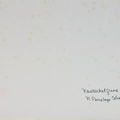 Penny Scheerer Watercolor on Paper “Steps Beach, Nantucket”, circa 2000