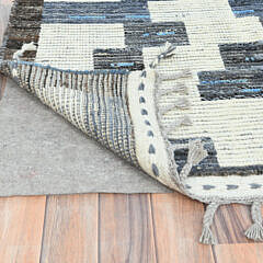 Fossil Grey Ben Ourain Style Moroccan Berber Oriental Carpet