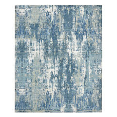 234-4700 Abstract Design Shades of Blue Carpet A