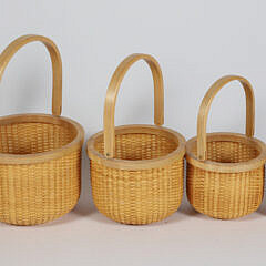 Jean M. Valerio Nest of Seven Nantucket Baskets, circa 2013