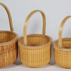 Jean M. Valerio Nest of Seven Nantucket Baskets, circa 2013