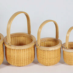 Jean M. Valerio Nest of Seven Nantucket Baskets, circa 2013