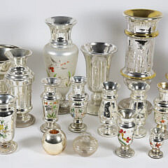 Large Collection of Antique Mercury Glass