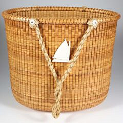 28-5535 Jean M. Valerio Woven Nantucket Bucket Purse A_IMG_9787