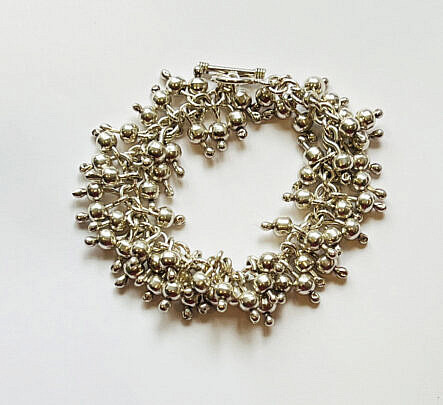 12-5535 Sterling Silver Bead Braclet A IMG_8859