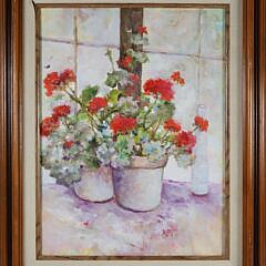 3-4588 Peter Guarino Oil Duet Floral Still Life A_IMG_9661