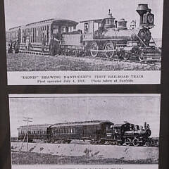 William W. Coffin Tinted Photograph of “The Old Nantucket Railroad”