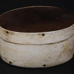 Miniature Oval Whalebone Six Finger Ditty Box, 19th Century