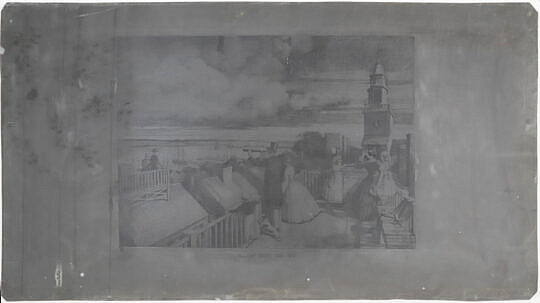 30-4050 Edgar W. Jenney Original Metal Engraving Up on the Walk A_IMG_9740