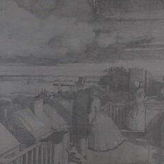 Edgar W. Jenney Original Metal Printing Plate Engraving of “Up on the Walk”