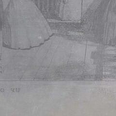 Edgar W. Jenney Original Metal Printing Plate Engraving of “Up on the Walk”