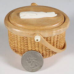 31-5535 Jean M. Valerio Miniature Covered Oval Basket A_IMG_9833