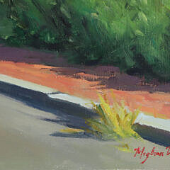 Meghan C. Weeks Oil on Canvas “Coast Guard Station, Brant Point”, circa 2014