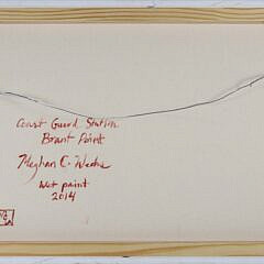 Meghan C. Weeks Oil on Canvas “Coast Guard Station, Brant Point”, circa 2014