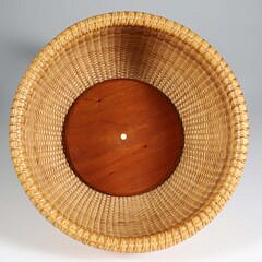 Jean M. Valerio Woven Open Round Nantucket Basket, circa 2000