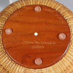 Jean M. Valerio Woven Open Round Nantucket Basket, circa 2000