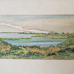 Harold Humphrey Watercolor “Abrams Point, Nantucket”