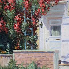 Volney Alan Richardson Oil on Canvas “Nantucket Doorway – 6 Liberty Street”