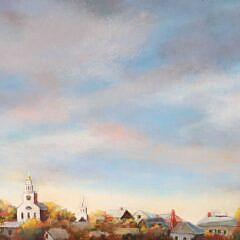 Fleming Oil on Canvas “Nantucket Skyline”