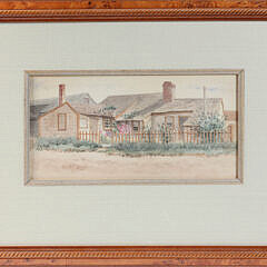 Jane Brewster Reid Watercolor on Paper “Hearts Ease, Siasconset”