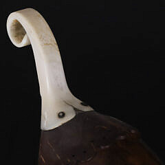 Antique Walrus Ivory Coconut Scoop, 19th Century