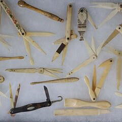 Assortment of Twenty-Two Whalebone Hygiene Tools, 19th Century