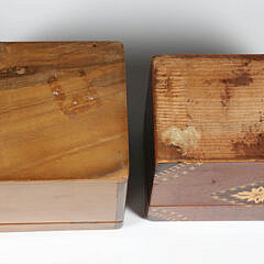 Two Vintage Inlaid Playing Card Boxes