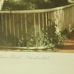 William W. Coffin Hand Tinted Photograph “Main Street, Nantucket”