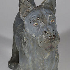 Antique Cast Iron Scottish Terrier Doorstop by Hudley, circa 1910
