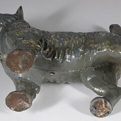 Antique Cast Iron Scottish Terrier Doorstop by Hudley, circa 1910