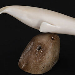 Edwin Nunguk Vintage Inuit Carved Whale
