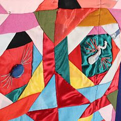 Unique Chinese Bai Jia Bei Double Sided Patchwork Quilt