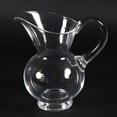 Signed Steuben Clear Crystal Water Pitcher